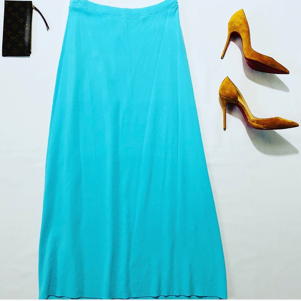 2/$24 Dialogue Long Maxi Skirt Blue